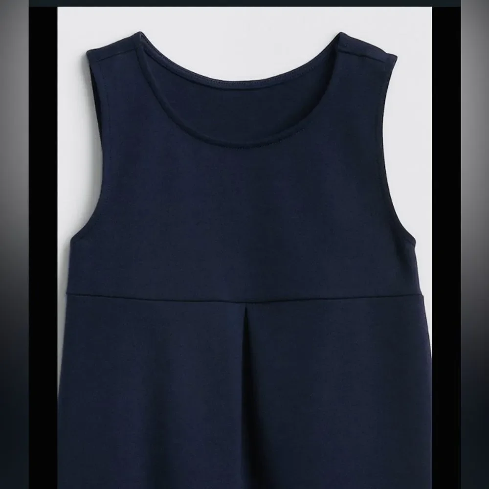 NWT GAP Navy Blue Girls Sleeveless Dress Sz Small (6-7)